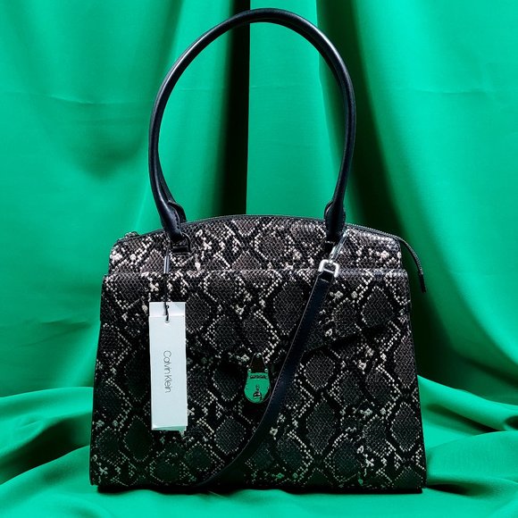 Calvin Klein | Bags | Calvin Klein Candy Python Satchel Crossbody Bag ...